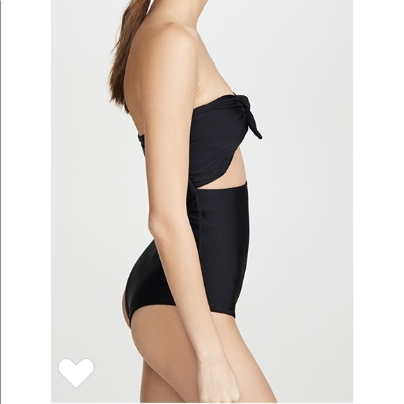 NWOT MIKOH Lana Tie Front One Piece Swimsuit X-Small - Picture 9 of 10